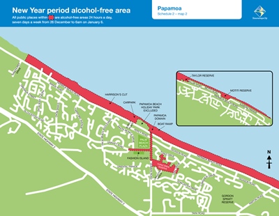 New year period alcohol free area Papamoa New year period alcohol free area Papamoa