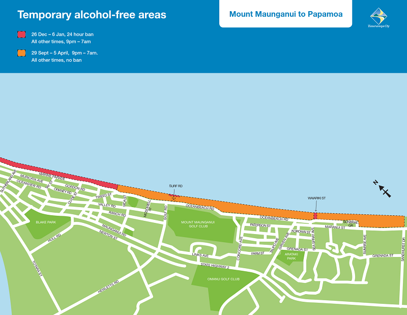 Summer holiday season temporary alcohol zone Summer holiday season temporary alcohol zone