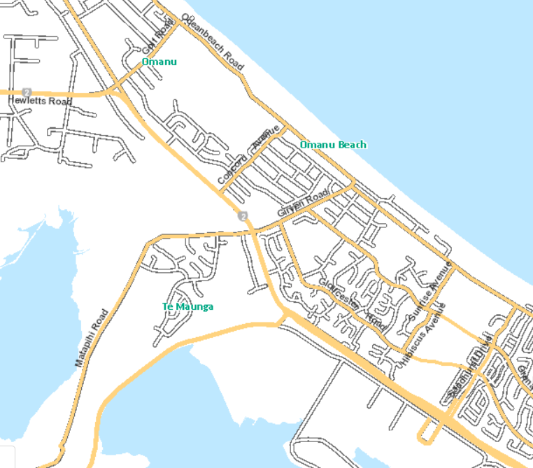 Arataki area map