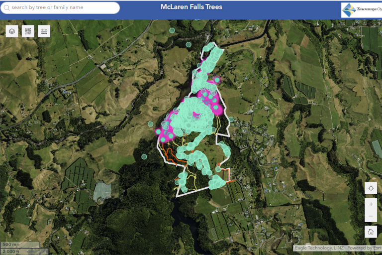 McLaren Falls tree map