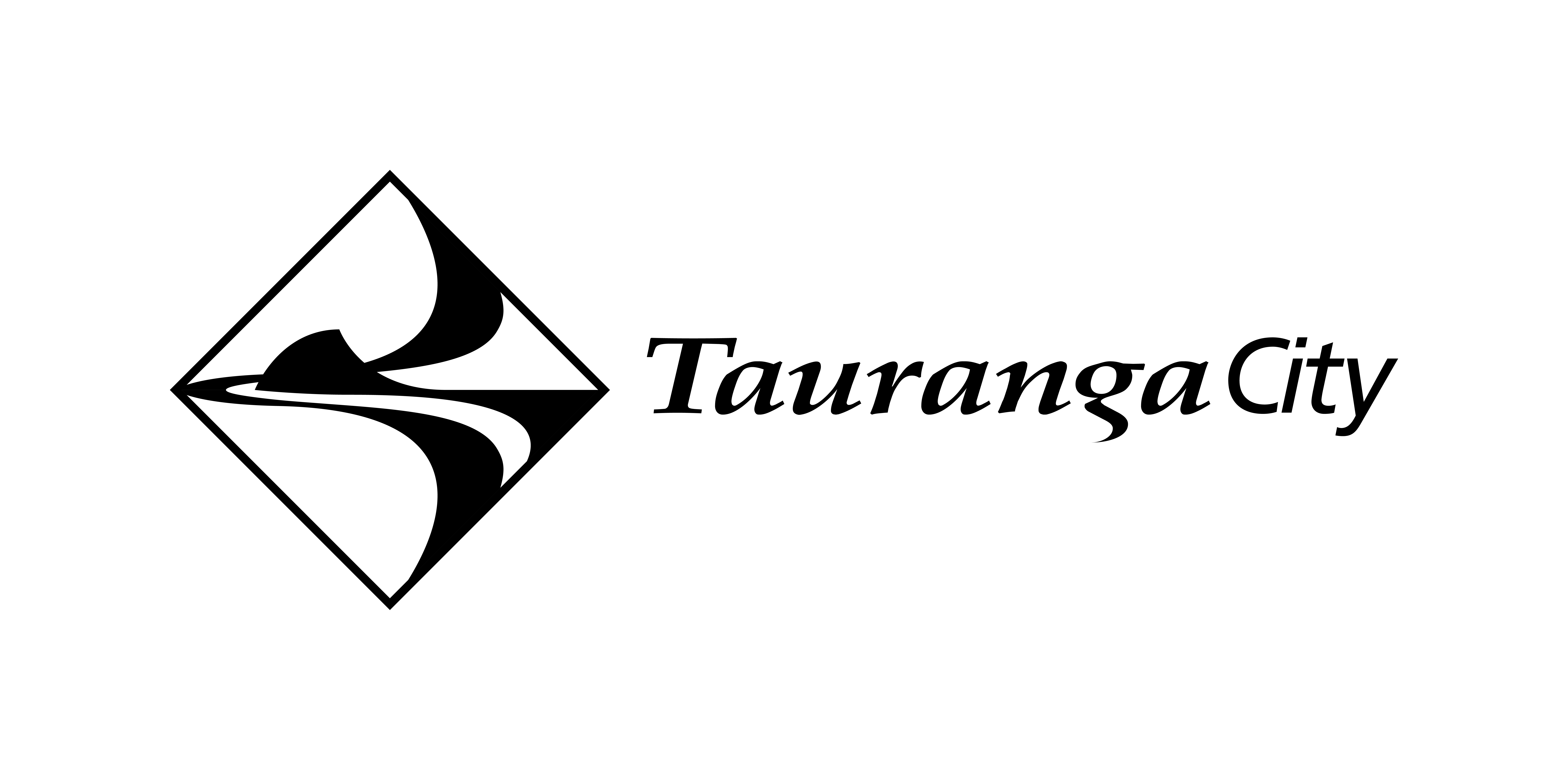 Tauranga City Council secondary logo flat black Tauranga City Council secondary logo flat black