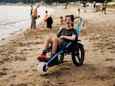 Beach wheelchair