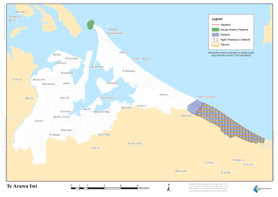 Te Arawa Iwi map