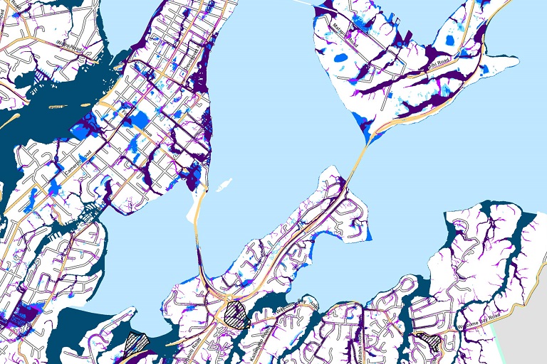 Flooding from rainfall