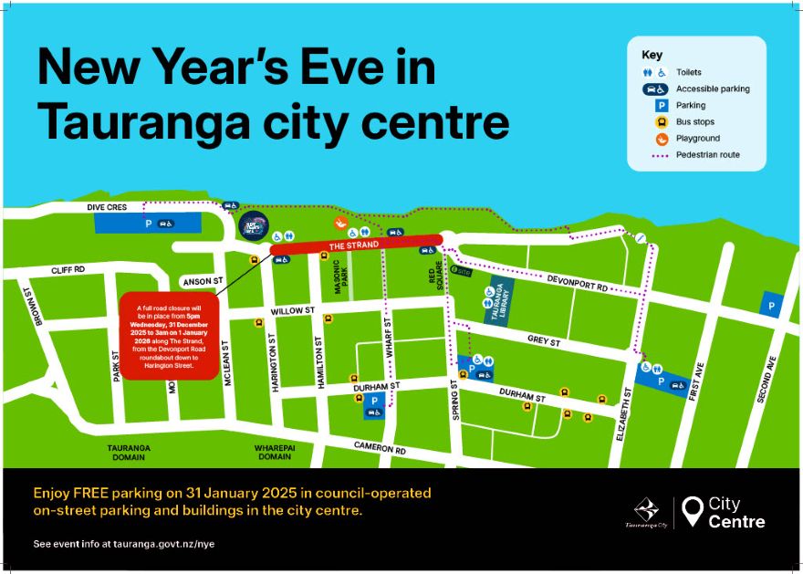New years eve events map