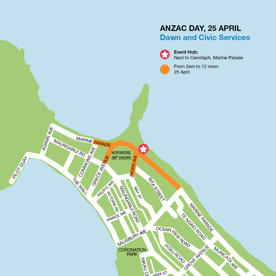 Anzac Day travel Tauranga City Council