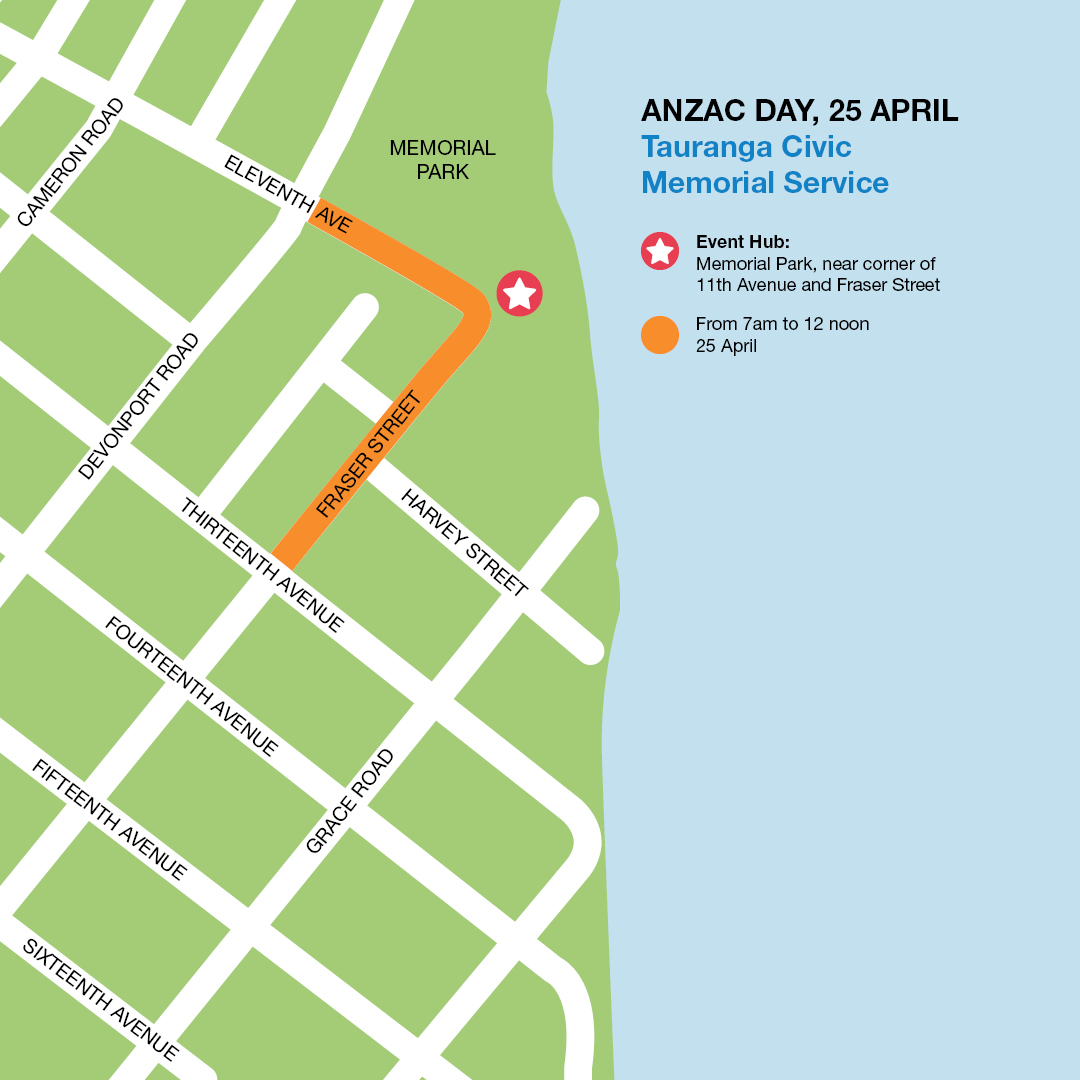 Anzac Day travel Tauranga City Council