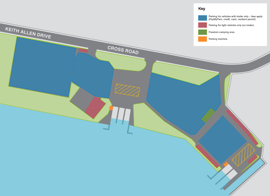 Boat trailer parking Tauranga City Council