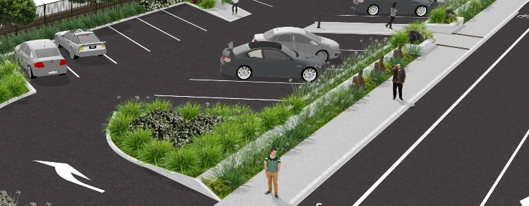 Dive Crescent Car Park Render