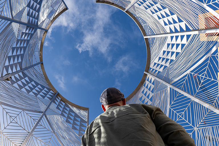Admire the new Red Square sculpture