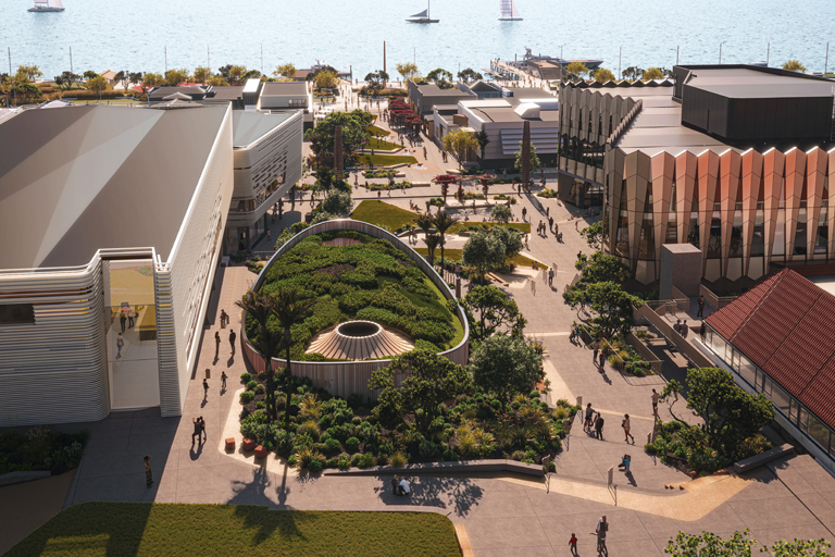 Civic precinct aerial