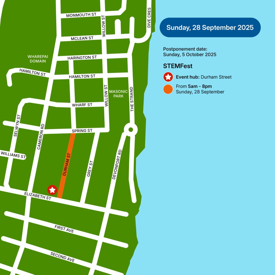 Road closure map for Sunday, 28 September