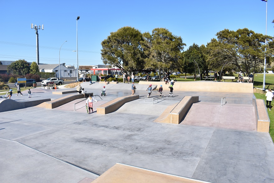 skaters at Gordon Spratt skatepark
