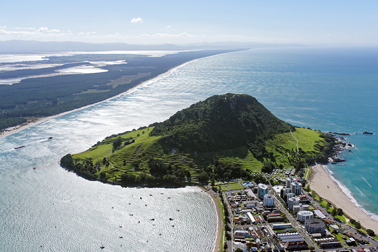Aerial view of Mauao