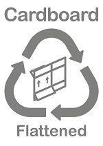 Cardboard: flattened