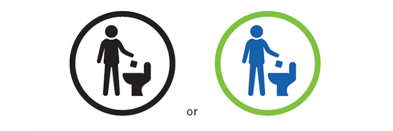 Approved flushability logo